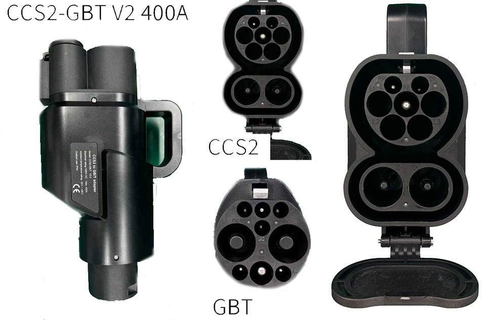 400A CCS2 to GBT DC Adapter